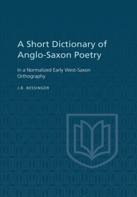 A Short Dictionary of AngloSaxon Poetry