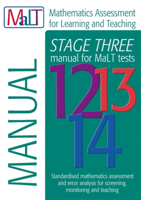 MaLT Stage Three Tests 1214 Manual Mathematics