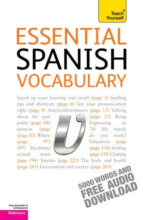 Essential Spanish Vocabulary Teach Yourself