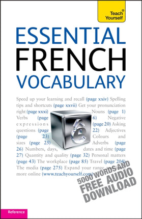 Essential French Vocabulary Teach Yourself