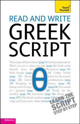 Read and write Greek script: Teach yourself