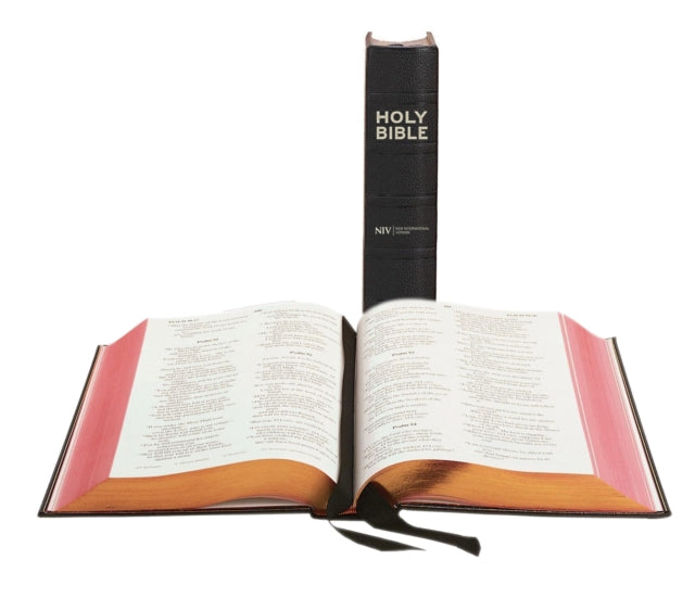 NIV Black Morocco Leather Lectern Bible