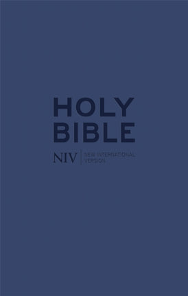 NIV Tiny Navy Soft-tone Bible with Zip