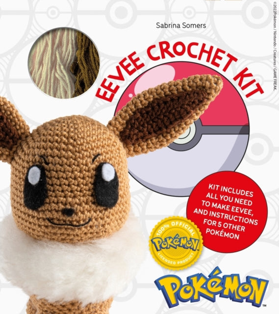 PokéMon Crochet Eevee Kit: Kit Includes Materials to Make Eevee and Instructions for 5 Other PokéMon