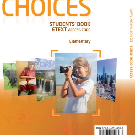 Choices Elementary eText Students Book Access Card