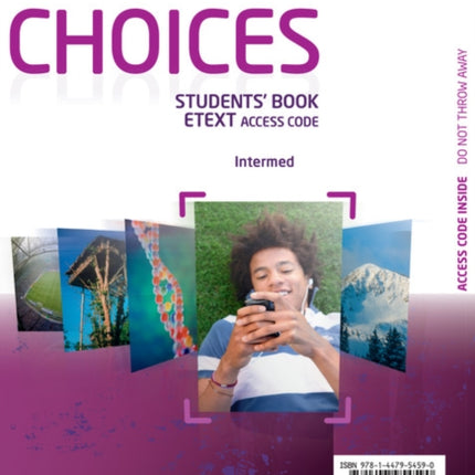 Choices Intermediate eText Students Book Access Card