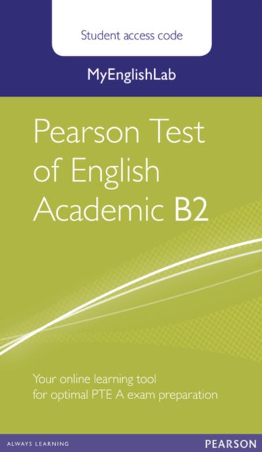 MyEnglishLab Pearson Test of English Academic B2 Standalone Student Access Card