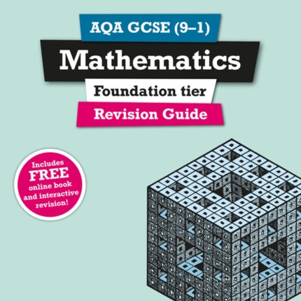 Pearson REVISE AQA GCSE Maths Foundation Revision Guide incl. online revision quizzes and videos  for 2025 and 2026 exams