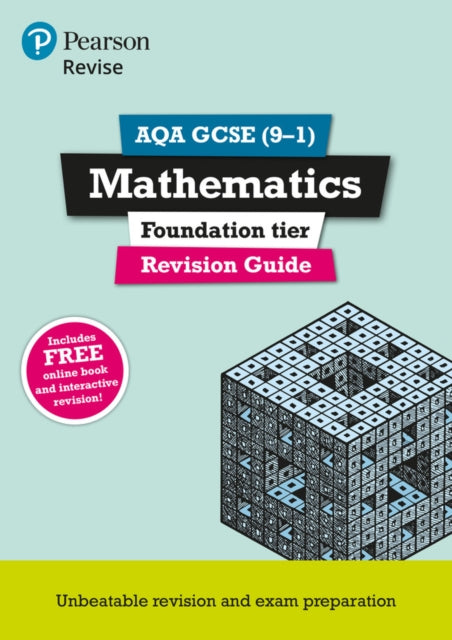 Pearson REVISE AQA GCSE Maths Foundation Revision Guide incl. online revision quizzes and videos  for 2025 and 2026 exams