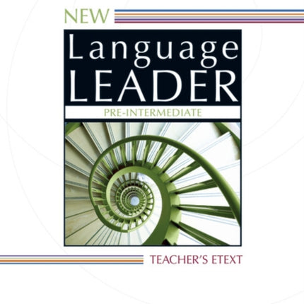 New Language Leader Pre-Intermediate Teacher's eText DVD-ROM