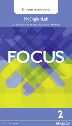 Focus BrE 2 MyEnglishLab Students Access Card