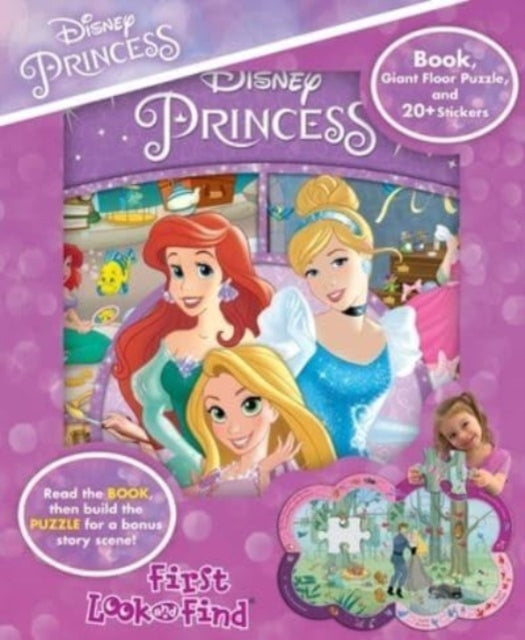 Disney Princess First Look and Find and Shaped Puzzle Princess Jewels Box Set