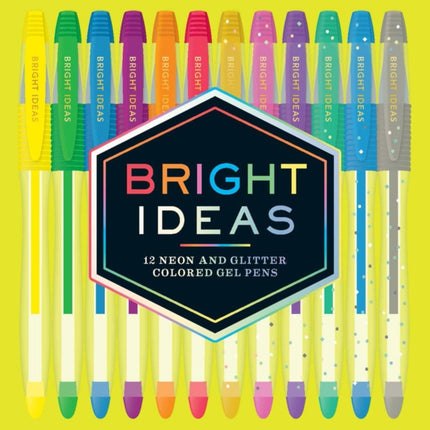 Bright Ideas: 12 Neon and Glitter Colored Gel Pens