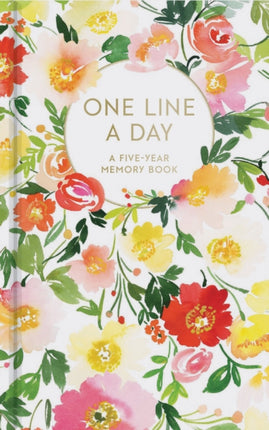 Floral One Line a Day: A Five-Year Memory Book