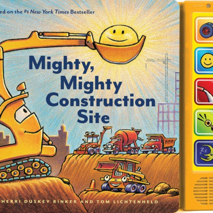 Mighty, Mighty Construction Site Sound Book (Books for 1 Year Olds, Interactive Sound Book, Construction Sound Book)