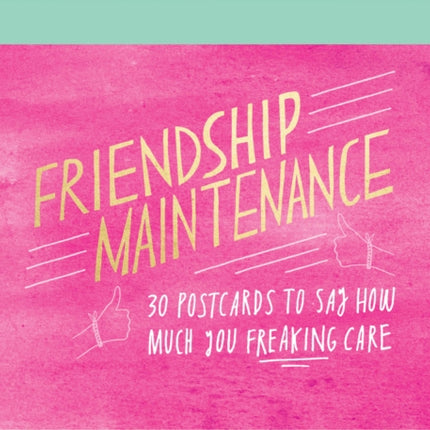 Friendship Maintenance Postcard Book