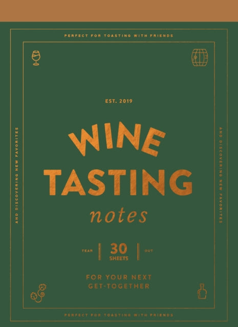 Wine Tasting Notes 30 TearOut Sheets for Your Next GetTogether Stocking Stuffer Wine Drinkers Gift Hostess Gift