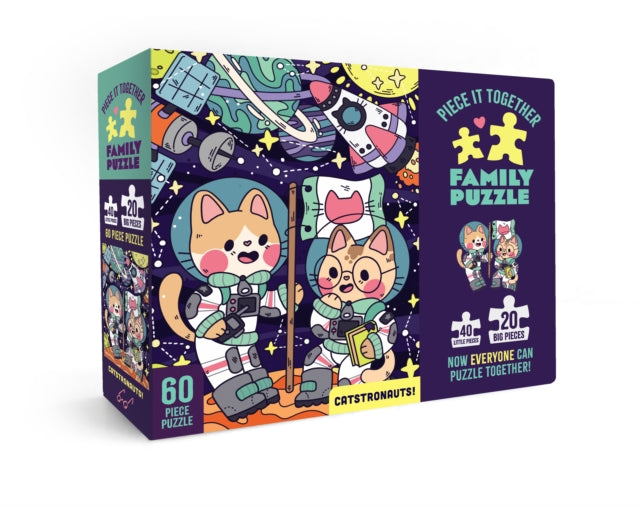 Chronicle Books Piece It Together Family Puzzle Catstronauts 1 EA