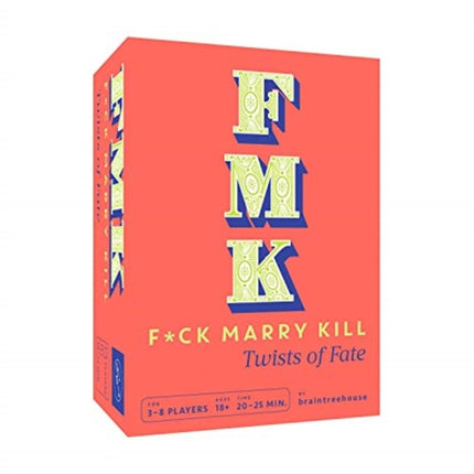 FMK Twists of Fate Classic Party Game with Hilarious Twist Kickstarter Game of FCK Marry Kill