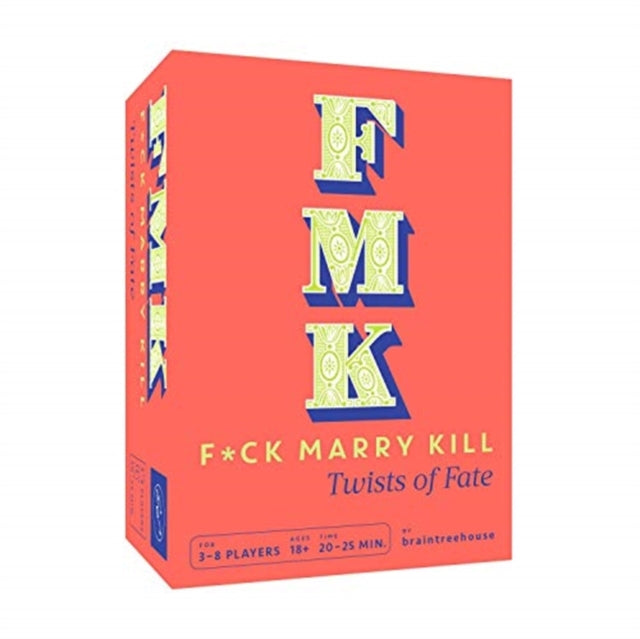 FMK Twists of Fate Classic Party Game with Hilarious Twist Kickstarter Game of FCK Marry Kill