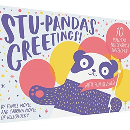 Stupandas Greetings 10 PullTab Cards  Envelopes