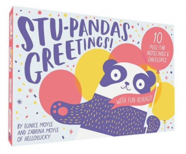 Stupandas Greetings 10 PullTab Cards  Envelopes