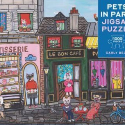 Pets in Paris 1000Piece Jigsaw Puzzle