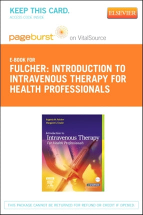 Introduction to Intravenous Therapy for Health Professionals  Elsevier eBook on Vitalsource Retail Access Card