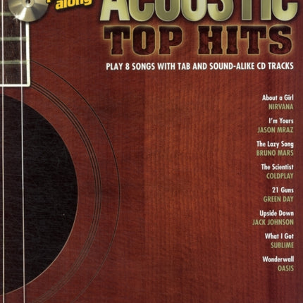 Easy Guitar PlayAlong Volume 2 Acoustic Top Hits