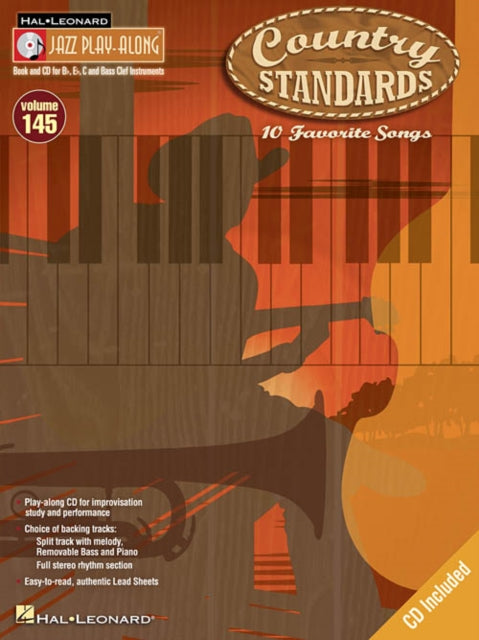 Jazz PlayAlong Volume 145 Country Standards Hal Leonard Jazz PlayAlong