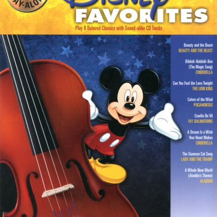 Disney Favorites: Violin Play-Along: Volume 29 - 8 Favorites