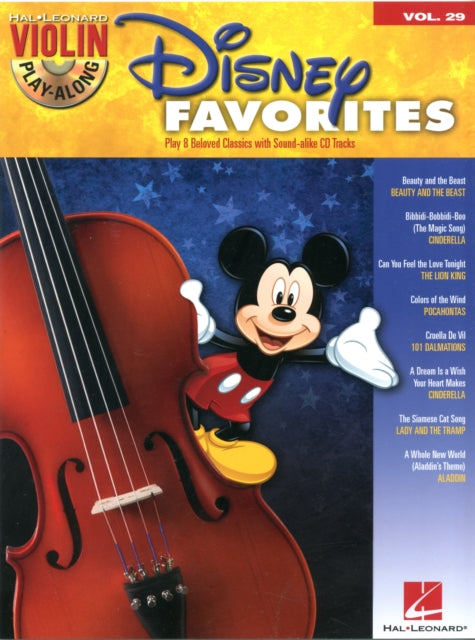 Disney Favorites: Violin Play-Along: Volume 29 - 8 Favorites