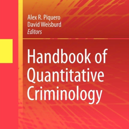 Handbook of Quantitative Criminology