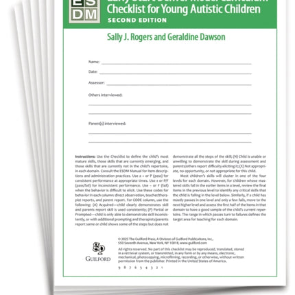 Early Start Denver Model Curriculum Checklist for Infants and Young Autistic Children Second Edition