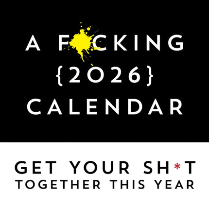 A Fcking 2026 Wall Calendar