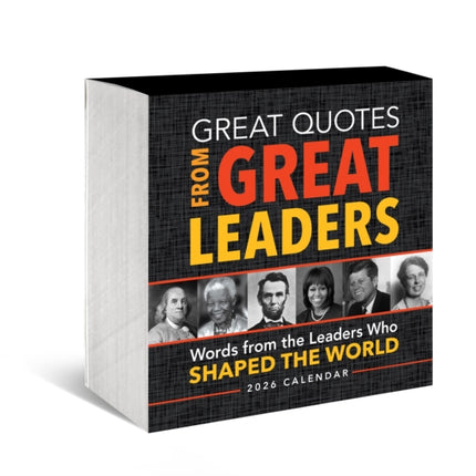 2026 Great Quotes from Great Leaders Boxed Calendar