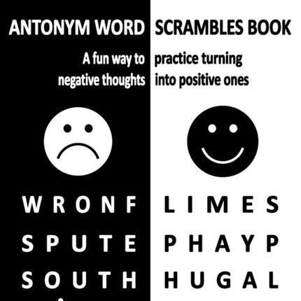 NegativePositive Antonym Word Scrambles Book