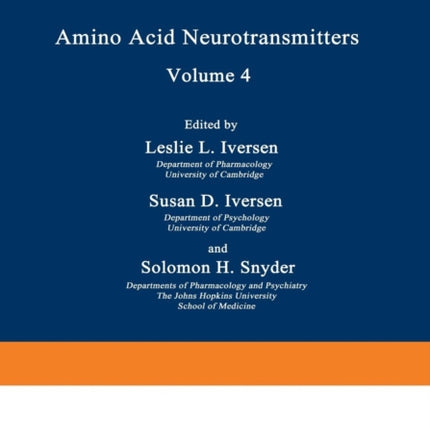 Amino Acid Neurotransmitters