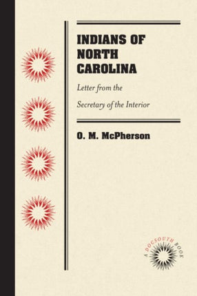 Indians of North Carolina  Letter from the
