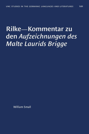 RilkeKommentar Zu Den Aufzeichnungen Des Malte