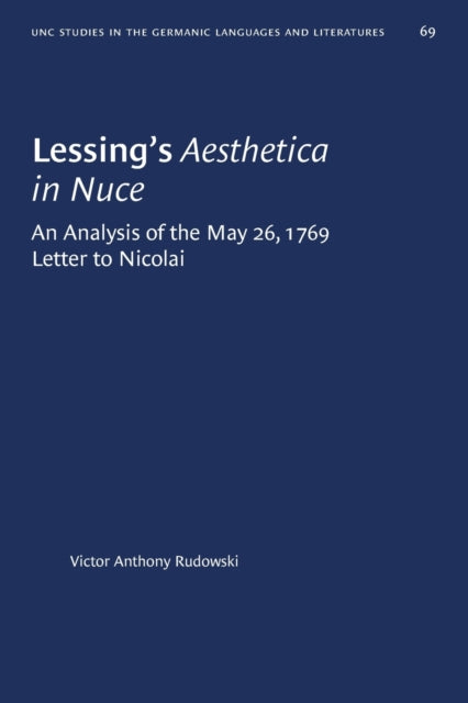 Lessings Aesthetica in Nuce