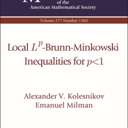 Local Lp BrunnMinkowski Inequalities for p  1