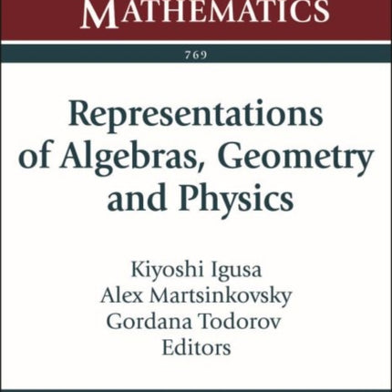 Representations of Algebras Geometry and Physics