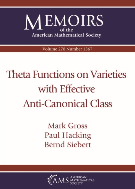 Theta Functions on Varieties with Effective AntiCanonical Class