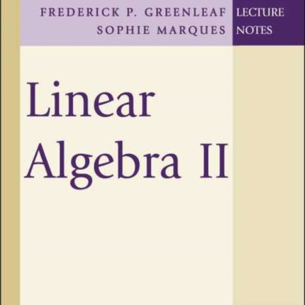 Linear Algebra II