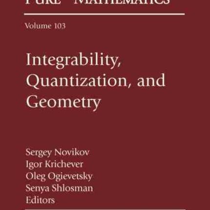 Integrability Quantization and Geometry  The Set