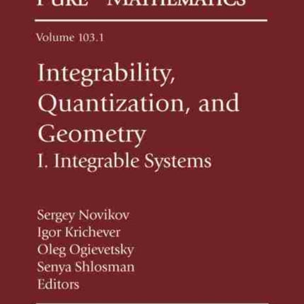Integrability Quantization and Geometry  I.