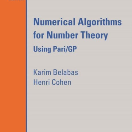 Numerical Algorithms for Number Theory  Using