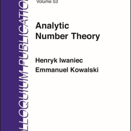 Analytic Number Theory