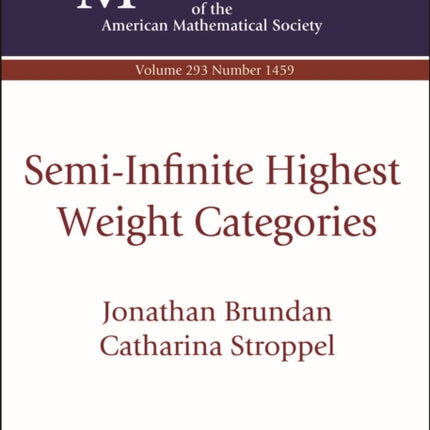 SemiInfinite Highest Weight Categories